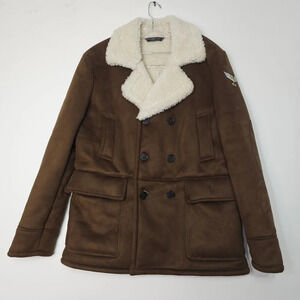 Zara Men faux sherpa winter coat size XLarge
